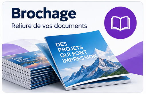 Brochage de brochures et livrets