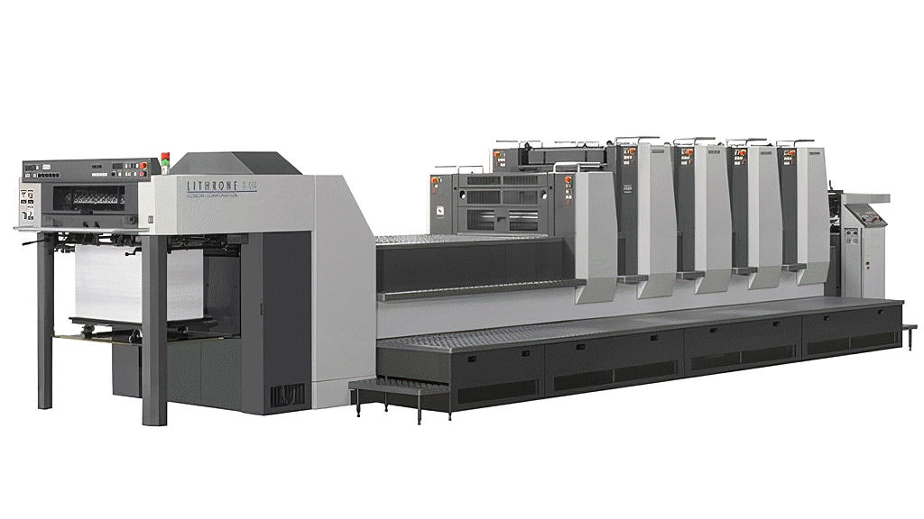 Presse offset Komori Lithrone pour impression professionnelle
