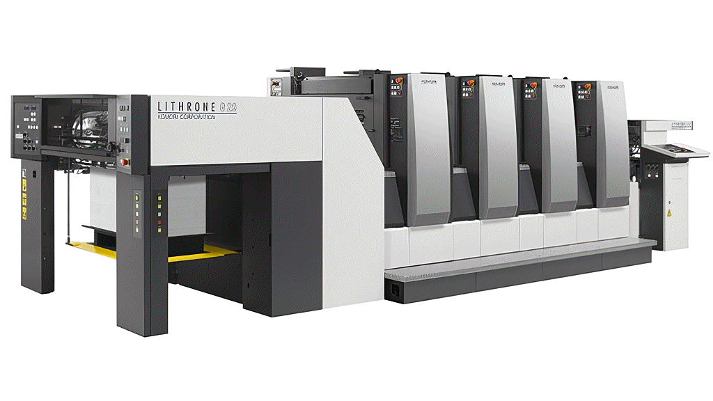Presse Komori Lithrone quatre groupes d'impression